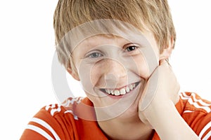 Portrait Of Smiling 12 Year Old Boy