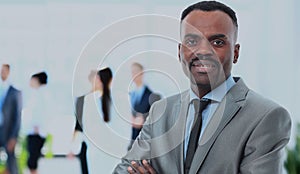 Portrait of smiling African American business man