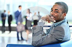 Portrait of smiling African American business man