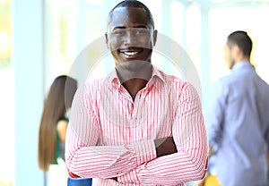 Portrait of smiling African American business man