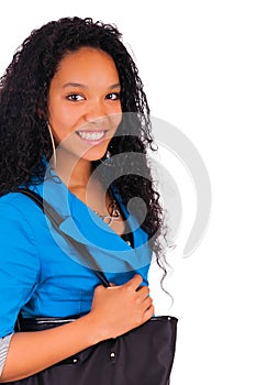 Portrait of smiling African American female student