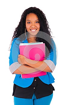 Portrait of smiling African American female student