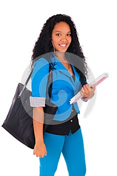 Portrait of smiling African American female student