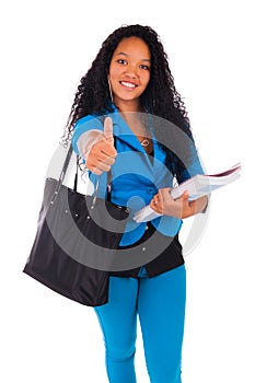 Portrait of smiling African American female student