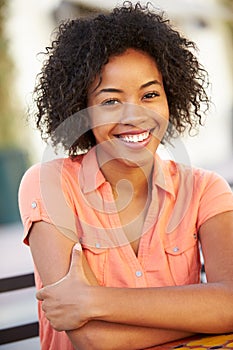 Portrait Of Smiling African American Woman