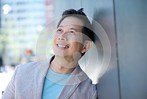 Portrait of a smiling asian man