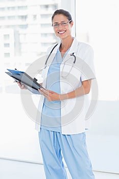 Portrait of a smiling confident female doctor