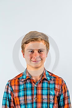 Portrait of smiling cute boy
