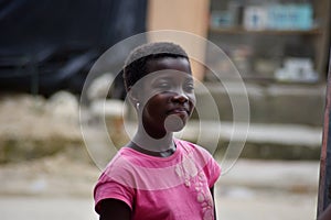 portrait of smiling girl