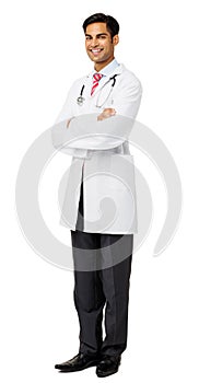 Portrait Of Smiling Male Doctor With Arms Crossed