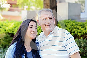Portrait of smiling middle-aged couple