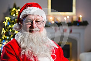 Portrait of smiling Santa Claus