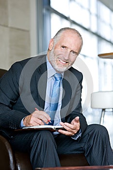 Portrait of smiling Senior business man