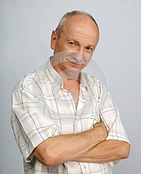 Portrait of smiling senior man