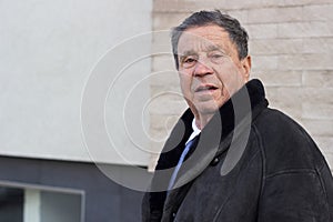 Portrait of a smiling senior man feeling great