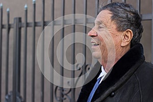 Portrait of a smiling senior man feeling great