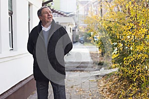 Portrait of a smiling senior man feeling great