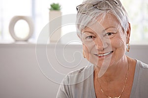 Portrait of smiling senior woman