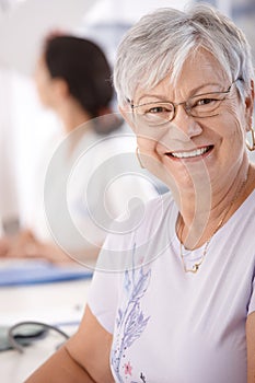 Portrait of smiling senior woman