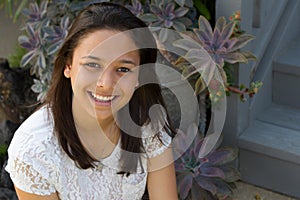 Portrait of a smiling teen