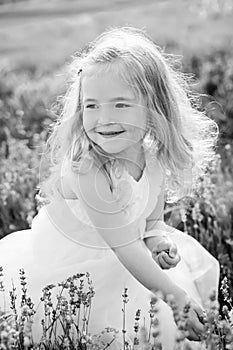 Portrait smiling toddler girl