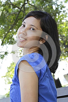 Portrait of a Smiling Woman