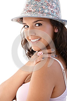 Portrait of smiling young girl