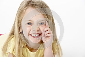 Portrait Of Smiling Young Girl