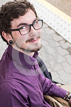 Portrait of a smiling young man