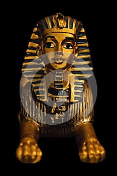 Portrait of a sphinx figure