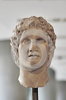 Portrait statue of Alexander the great.