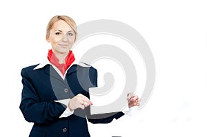 Portrait of a stewardess