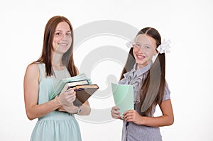 Portrait of a student and teacher