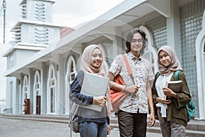 Portrait students looking at the camera