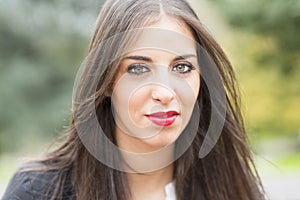 Portrait of successful business woman looking confident and smiling