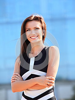 Portrait of a successful business woman smiling