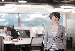 Portrait of successful female software developer