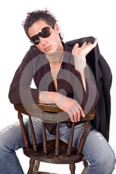 Portrait with sunglassess