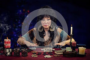 Portrait of Tarot reader