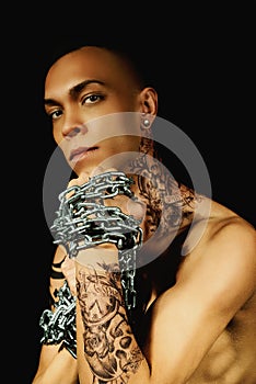 The dark Prince in chains.