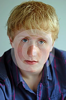 Portrait of teenage boy