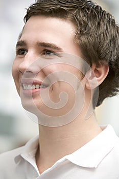 Portrait Of Teenage Boy Smiling