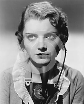 Portrait of telephone operator