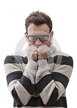 Portrait of a Terrified Man