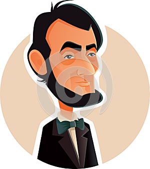 Abraham Lincoln Vector Caricature Illustration photo