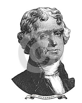 Portrait of Thomas Jefferson photo