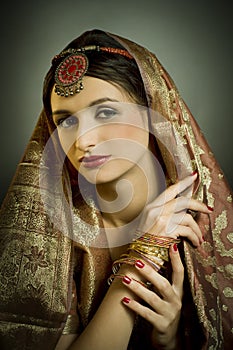 portrait with traditionl costume