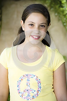 Portrait Of Tween Girl