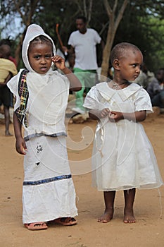 Portrait of the two ethiopian girls.