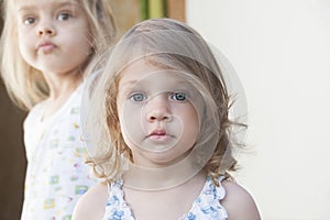 Portrait of two girls